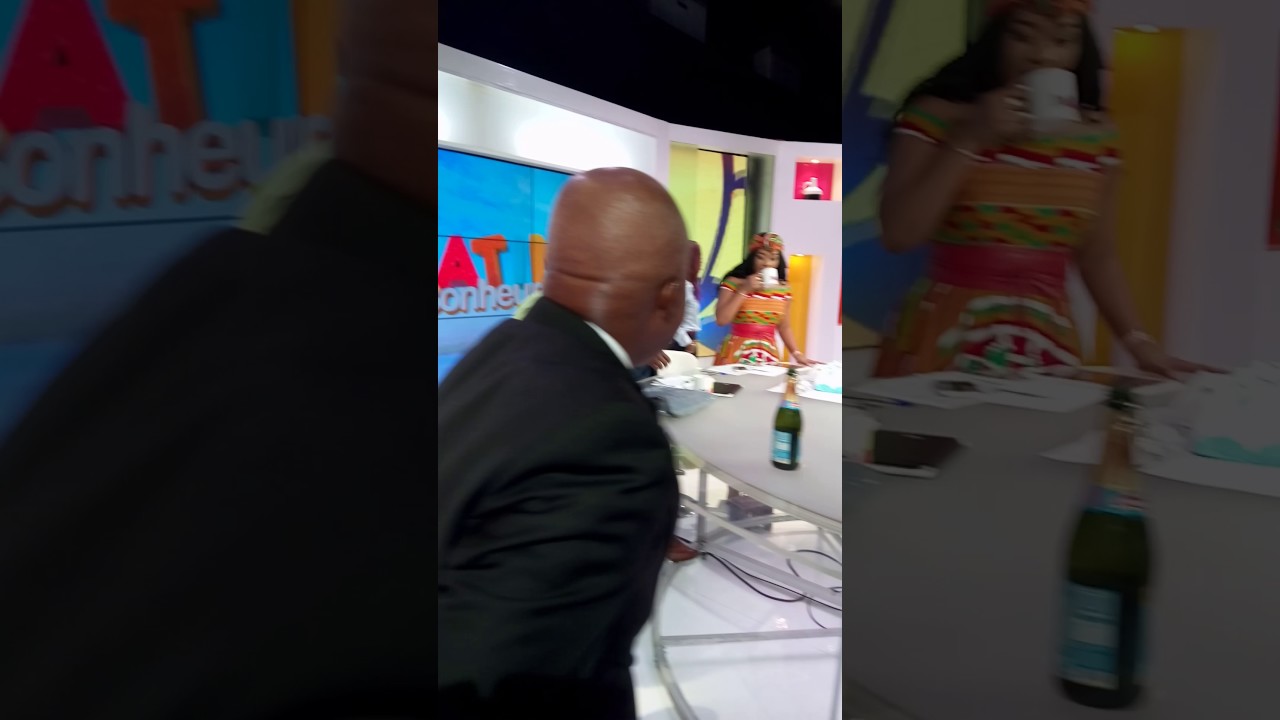La c&eacute;l&eacute;bration de l'anniversaire de Marcellin Govoei, co-animateur de Matin Bonheur sur RTI1