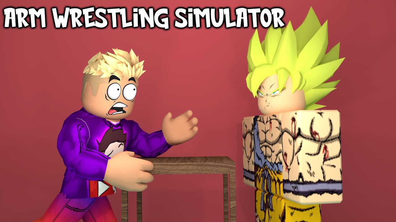 Adam Kolumu Kırdı ! | Roblox Arm Wrestling Simulator