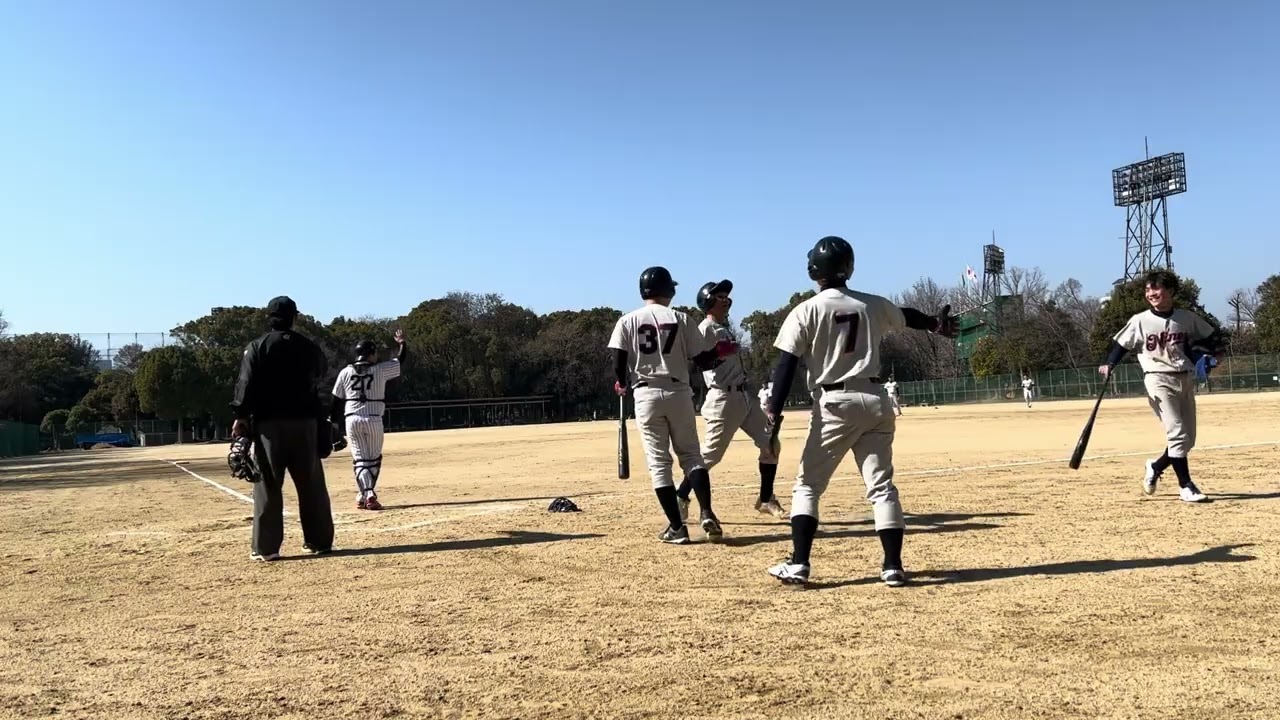 2/21【スカイカップエンジョイ1部】vs大阪バスターズ様⚾️スカイカップメジャー実績ありの格上相手にどこまで通用するか！
