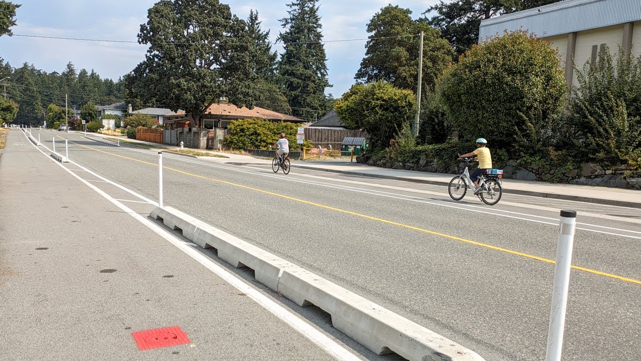 Painter Road Protected Bike Lane (Colwood, BC - August 2025)