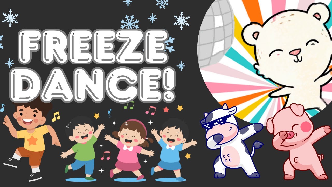 🪩🕺🎵Freeze Dance Game for Kids | Fun Dance and Freeze Challenge!