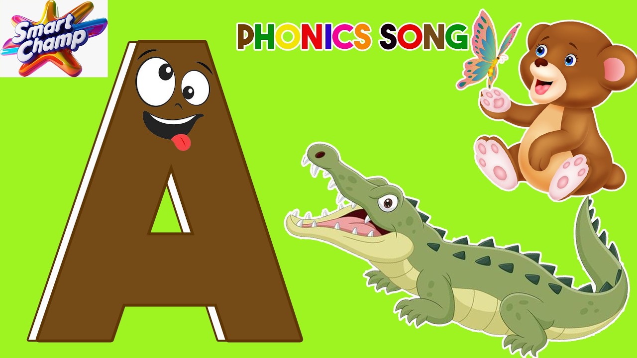 A is for Apple 🍎 & Alligator 🐊 | ABC Phonics Mashup Song for Kids! |Smart Champs