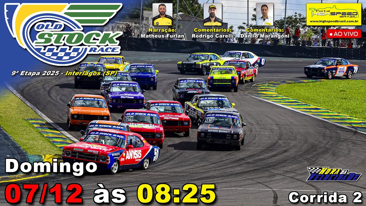 🔴 OLD STOCK RACE | Corrida 2 | 9&ordf; Etapa 2025 | Interlagos (SP) | Ao Vivo