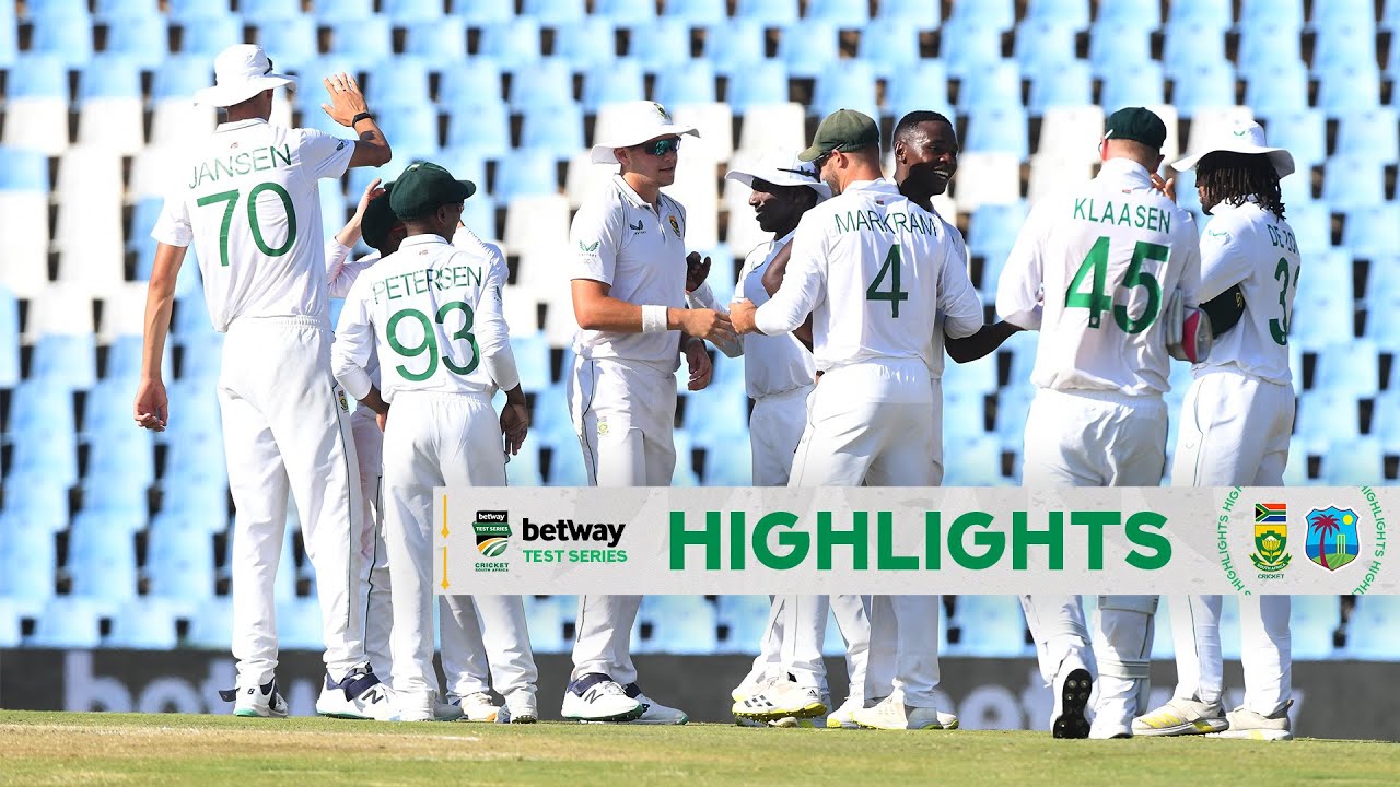Протеас против Вест-Индии | 1-й тест | Лучшие моменты | День 3 | SuperSport Park, Центурион
