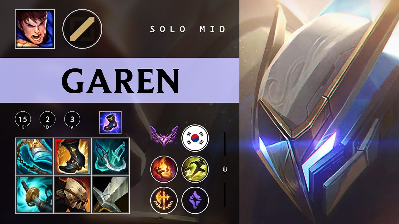 Garen Mid vs Swain - KR Master Patch 26.03