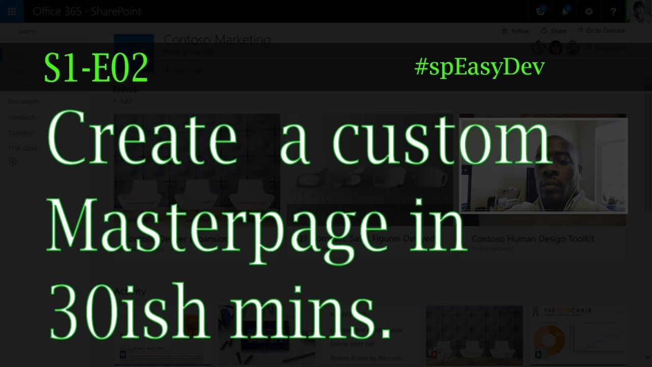 S1E02: Creating a Custom Masterpage in 30ish mins - Custom SharePoint Development angularJS