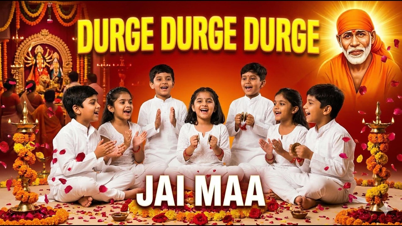 Durge Durge Durge Jai Maa 🙏 | Children's Bhajan Cover | Jai Maa Durga