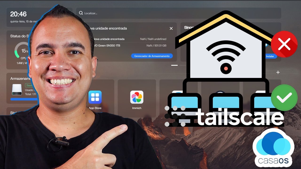 Como ACESSAR SERVIDOR CasaOS FORA DA REDE LOCAL | Xubuntu + CasaOS - EP4