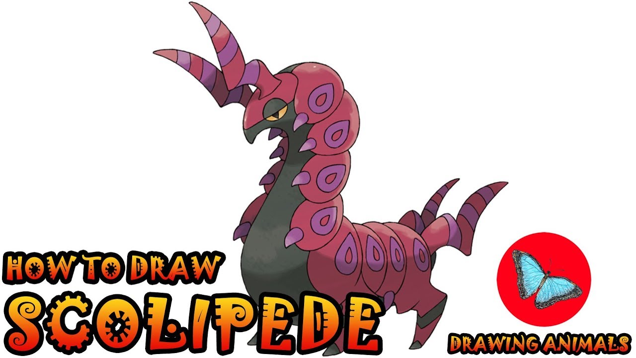 How To Draw Scolipede Pokemon | Drawing Animals
