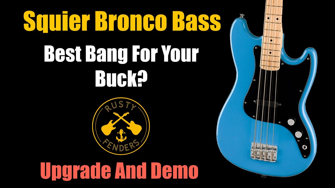 Squier Bronco Bass DIY Mod & Sound Demo
