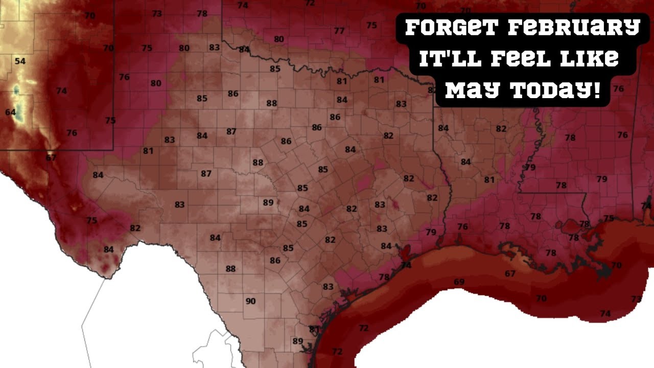 The 90s are back, Texas... [Texas Weather Roundup 2/21/2023]