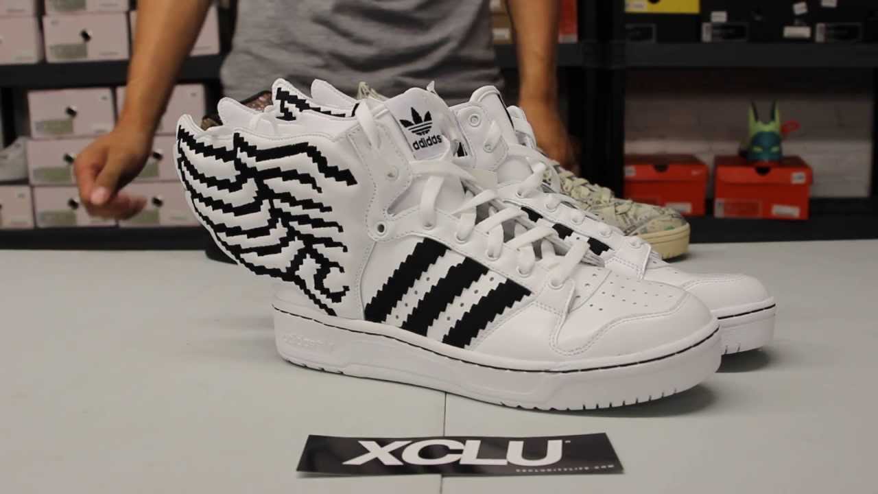 Adidas Jeremy Scott Wings 2.0 "Pixel" Unboxing Video at Exclucity