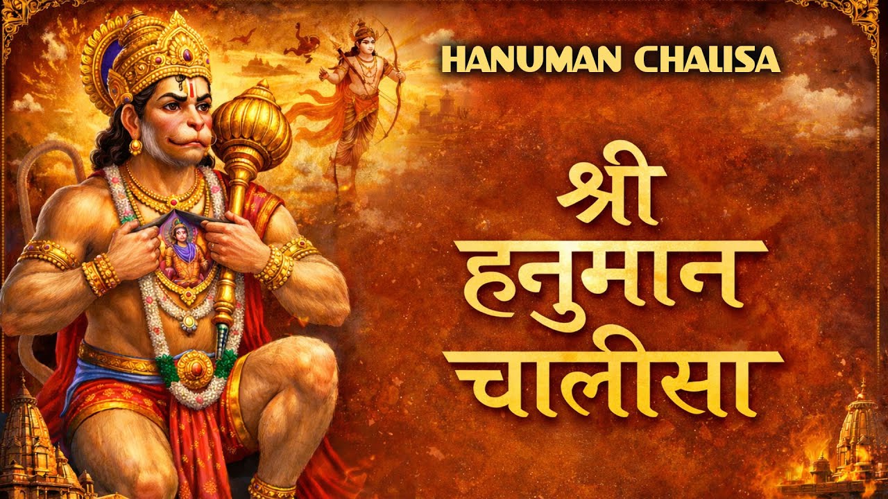 Hanuman Chalisha | हनुमान चालीसा | संकट मोचन पाठ | सुबह सुनते ही चमत्कार 🚩 | Hanuman Bhajan