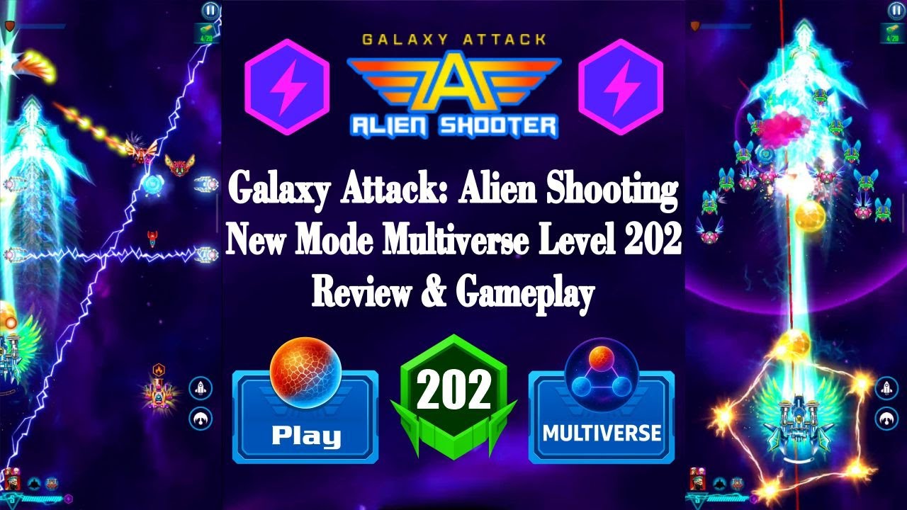 🚀Galaxy Attack: Alien Shooting | New Campaign Multiverse Lv.202 Review & Epic Gameplay Apache Gamers