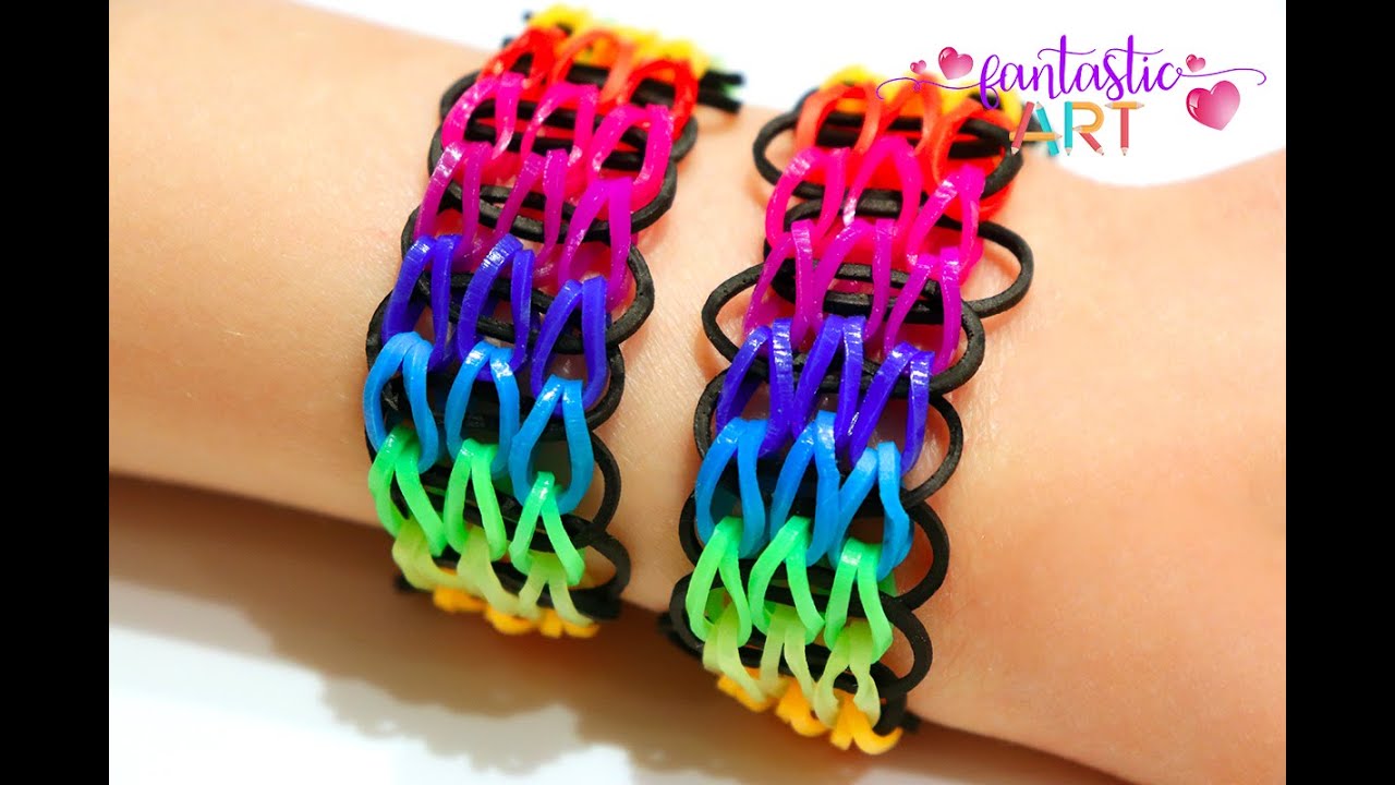 Como Fazer Pulseiras de Elástico Triple Single!!!