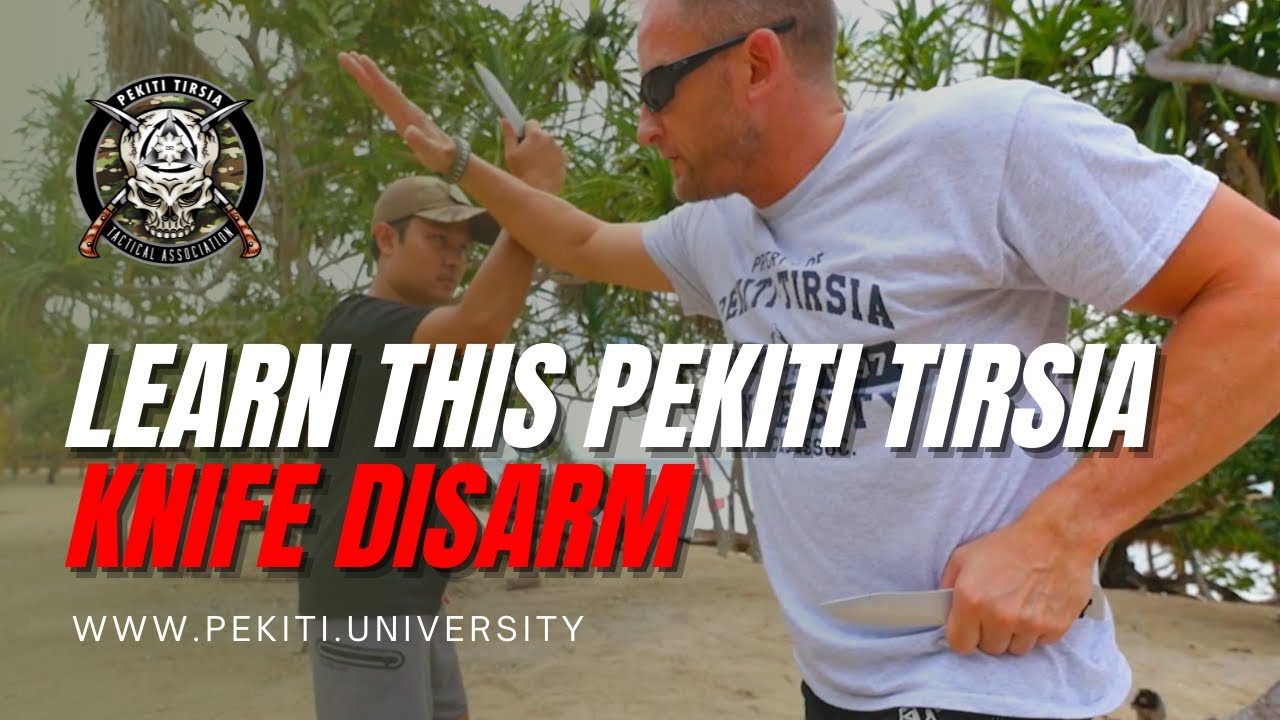 Learn this Filipino Martial Arts KNIFE DISARM! [Pekiti University]