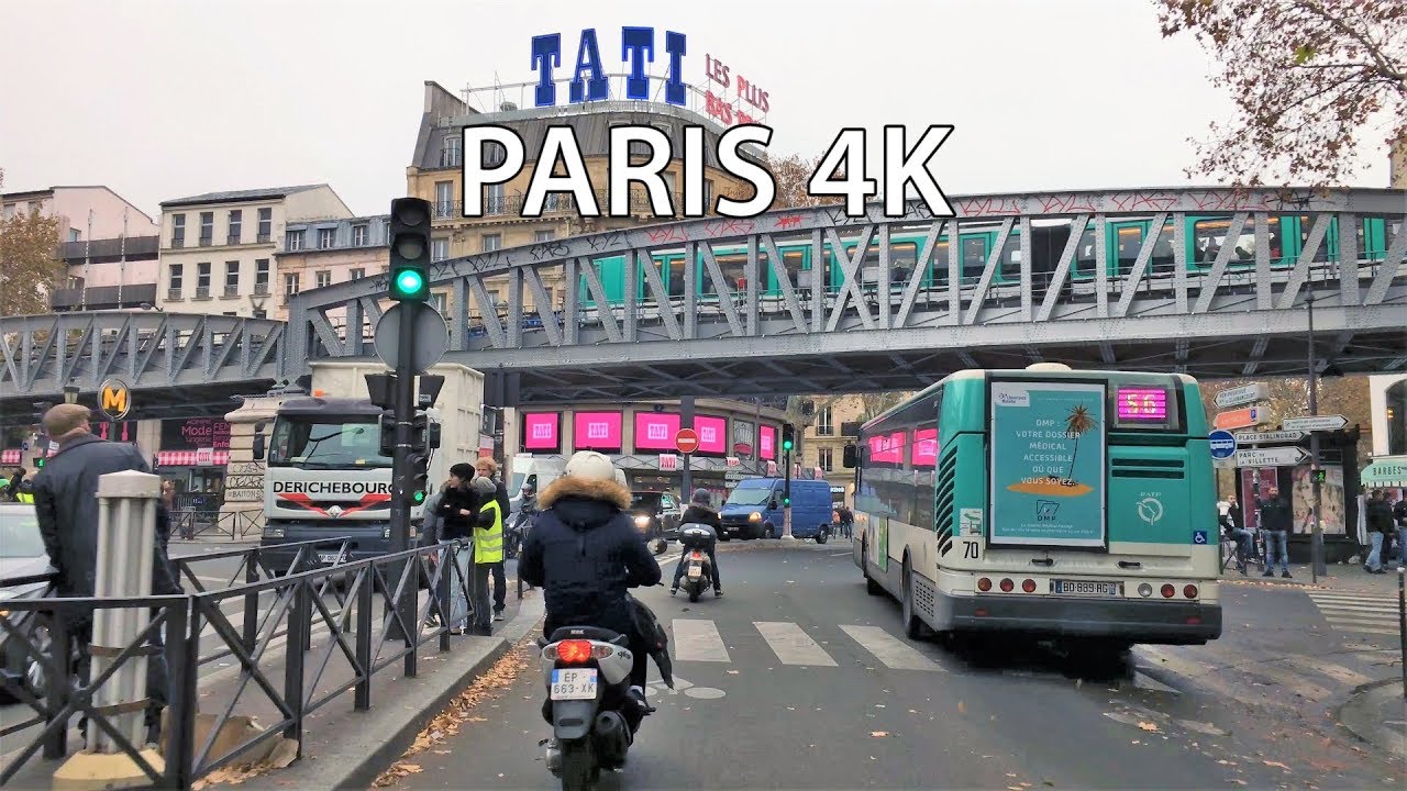 Paris 4K - Driving Downtown - Quartier Pigalle