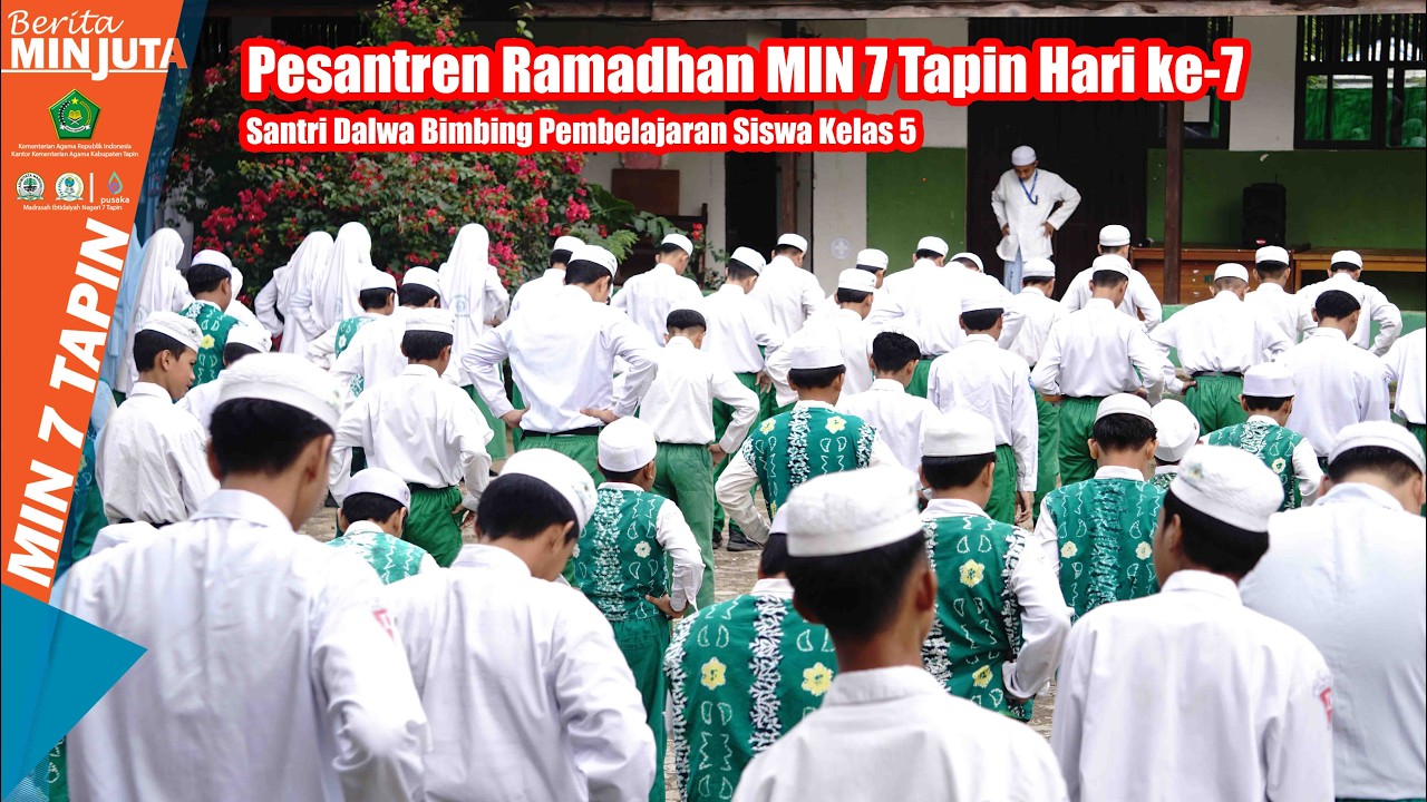 Pesantren Ramadhan MIN 7 Tapin Hari ke-7 | Santri Dalwa Bimbing Pembelajaran Siswa Kelas 5