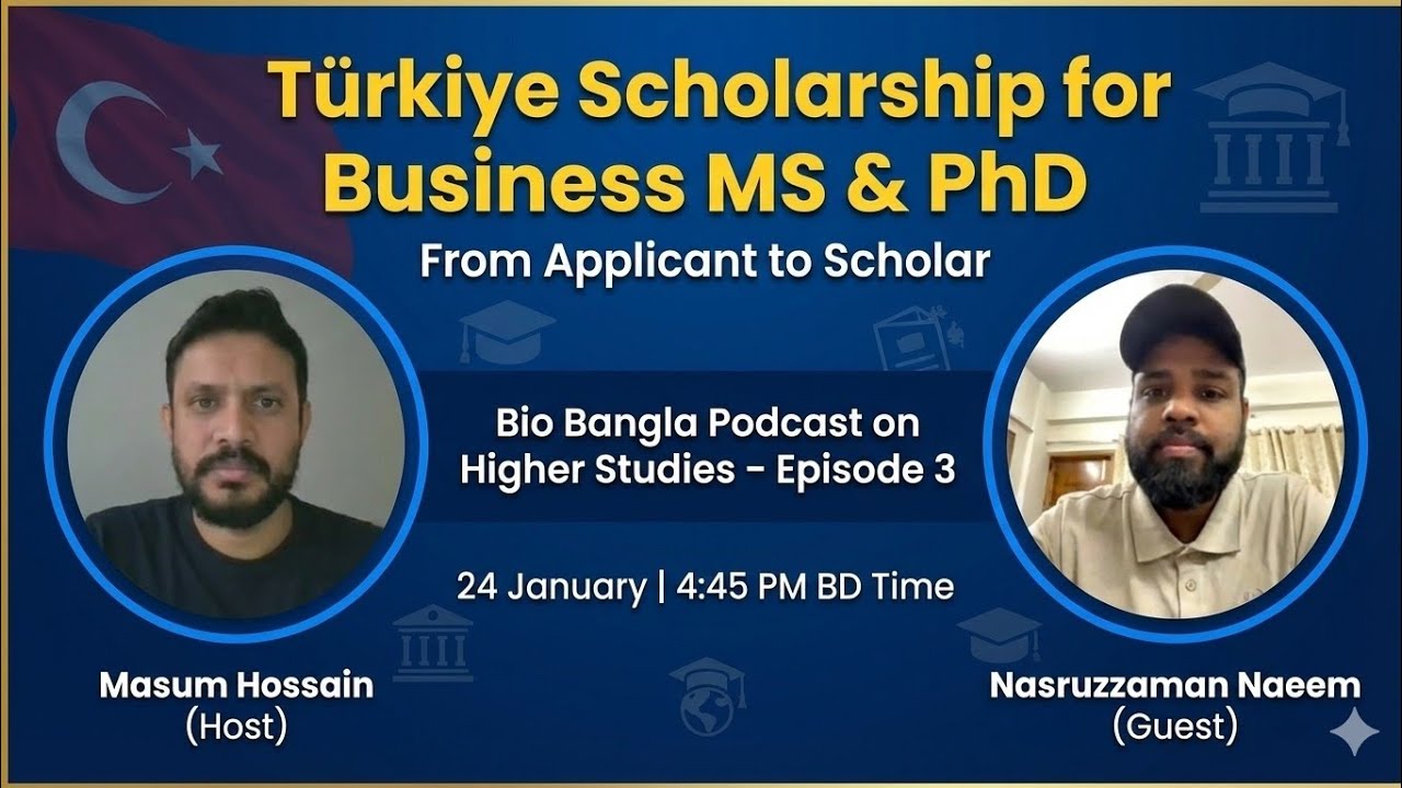 From Applicant to Scholar: Türkiye Scholarship for Business MS & PhD | @BioBanglaofficial 