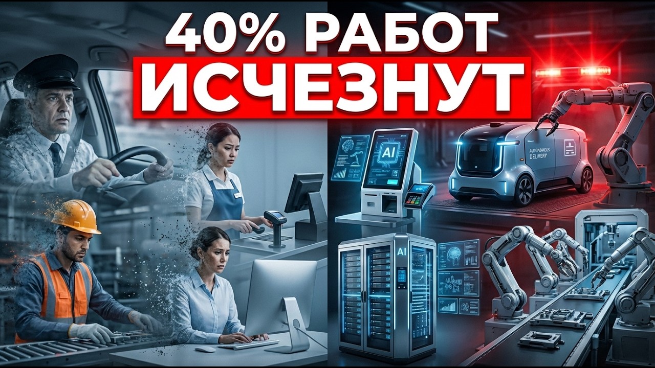 ⚠️ Твоя работа ИСЧЕЗНЕТ - ИИ заменяет миллионы вот кто первый