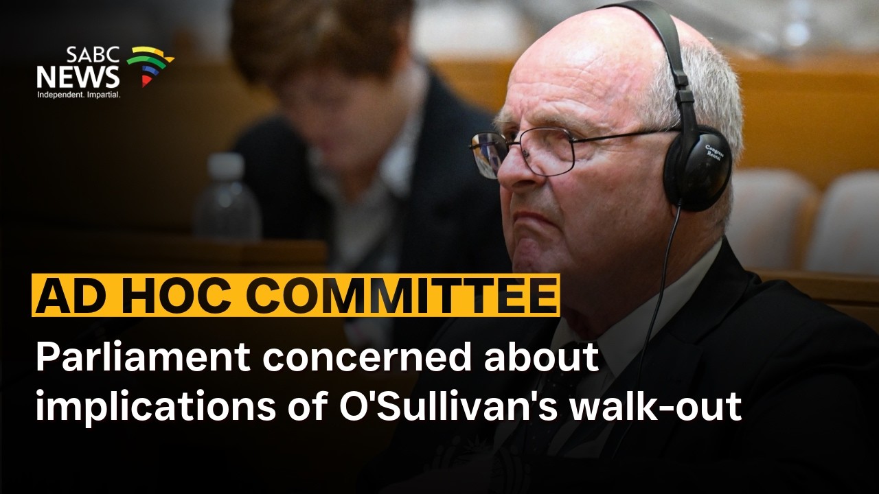 Ad Hoc Committee | Parliament concerned on implications of O'Sullivan's walk-out