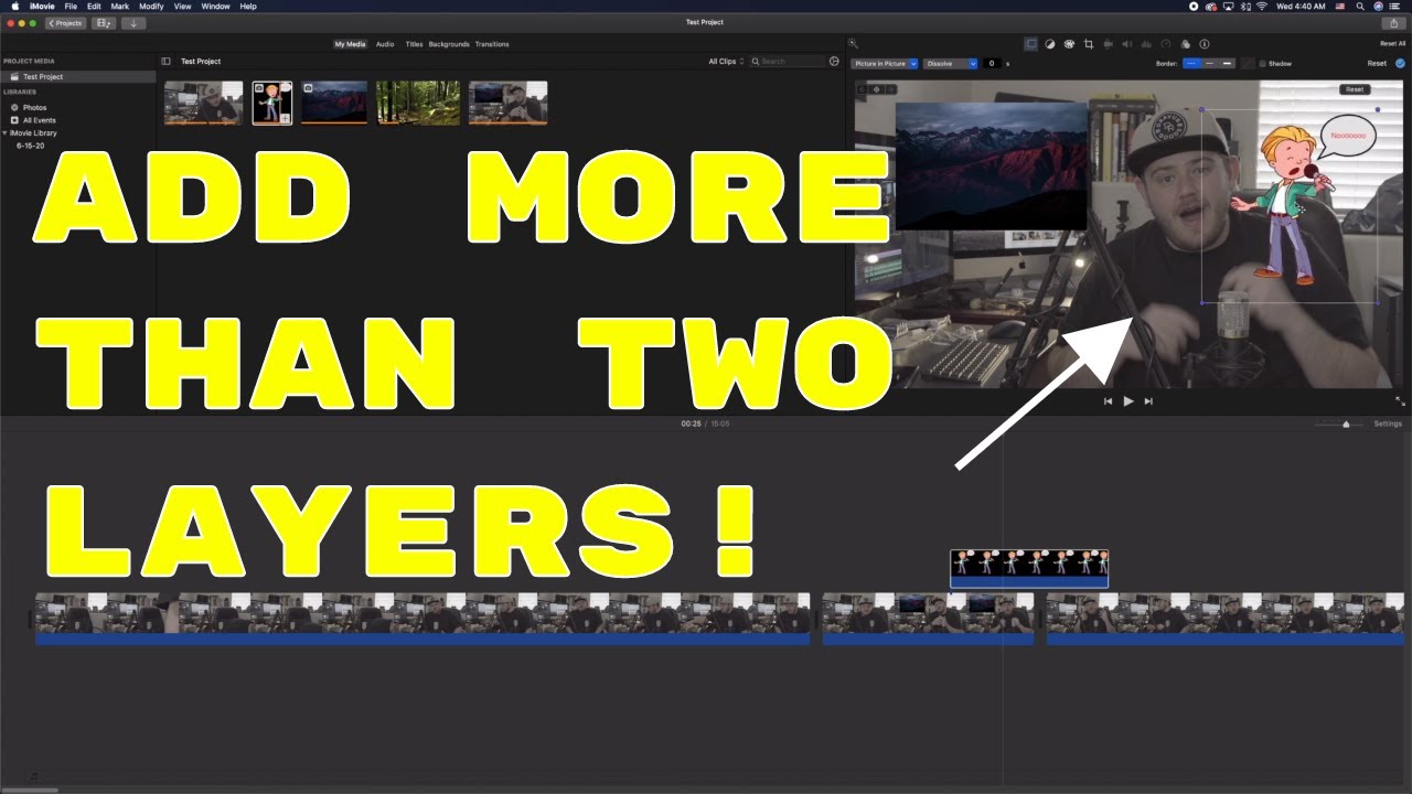 Как добавить несколько слоев наложений в imovie | Быстрое решение