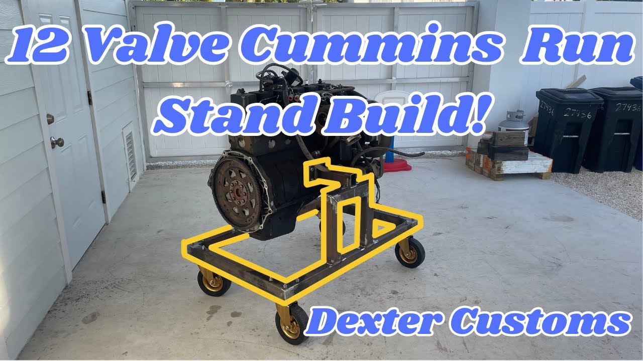 12 Valve Cummins Engine Run Stand Build Part 1 - Dexter Customs - Episode 3