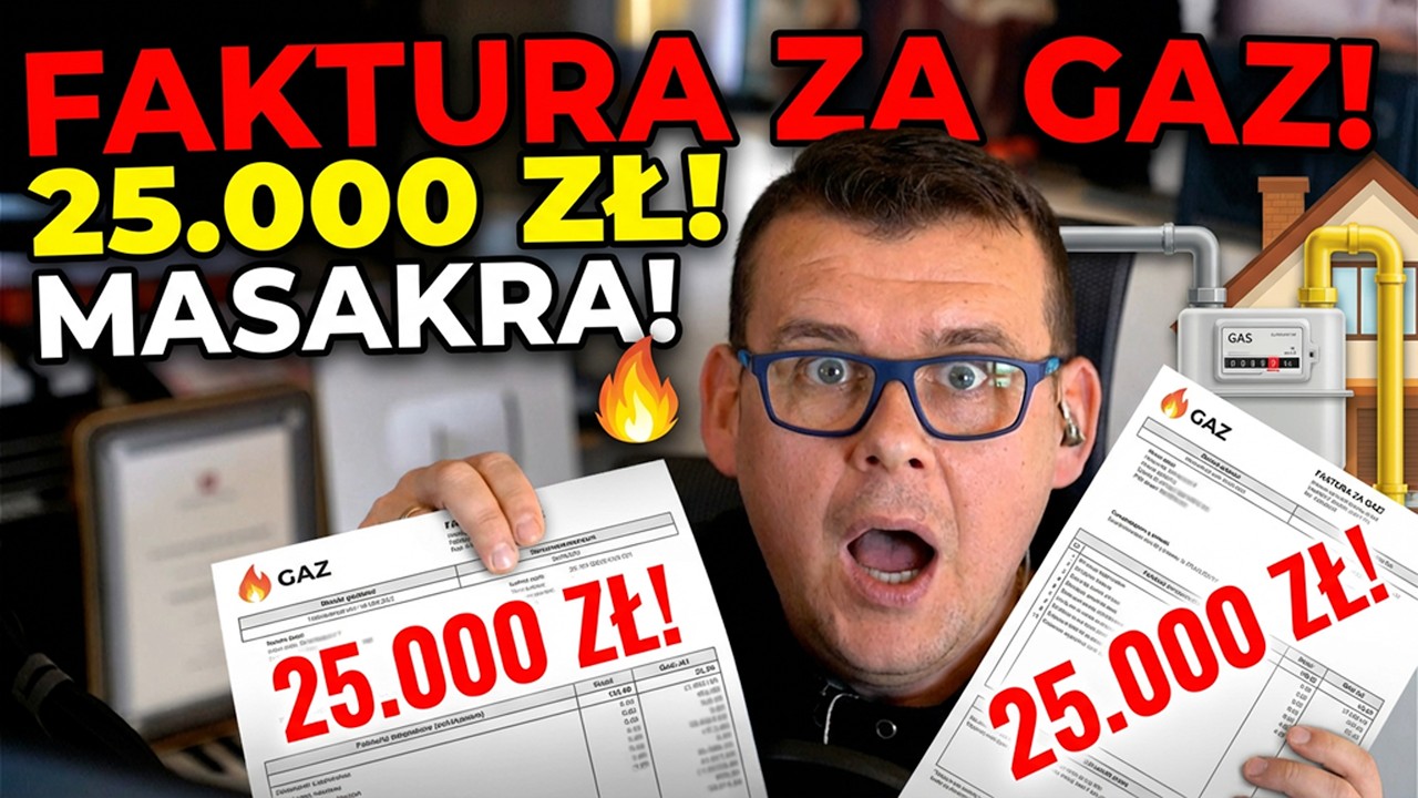 Dostał fakturę 25.000 zł za GAZ w domu. MASAKRA!