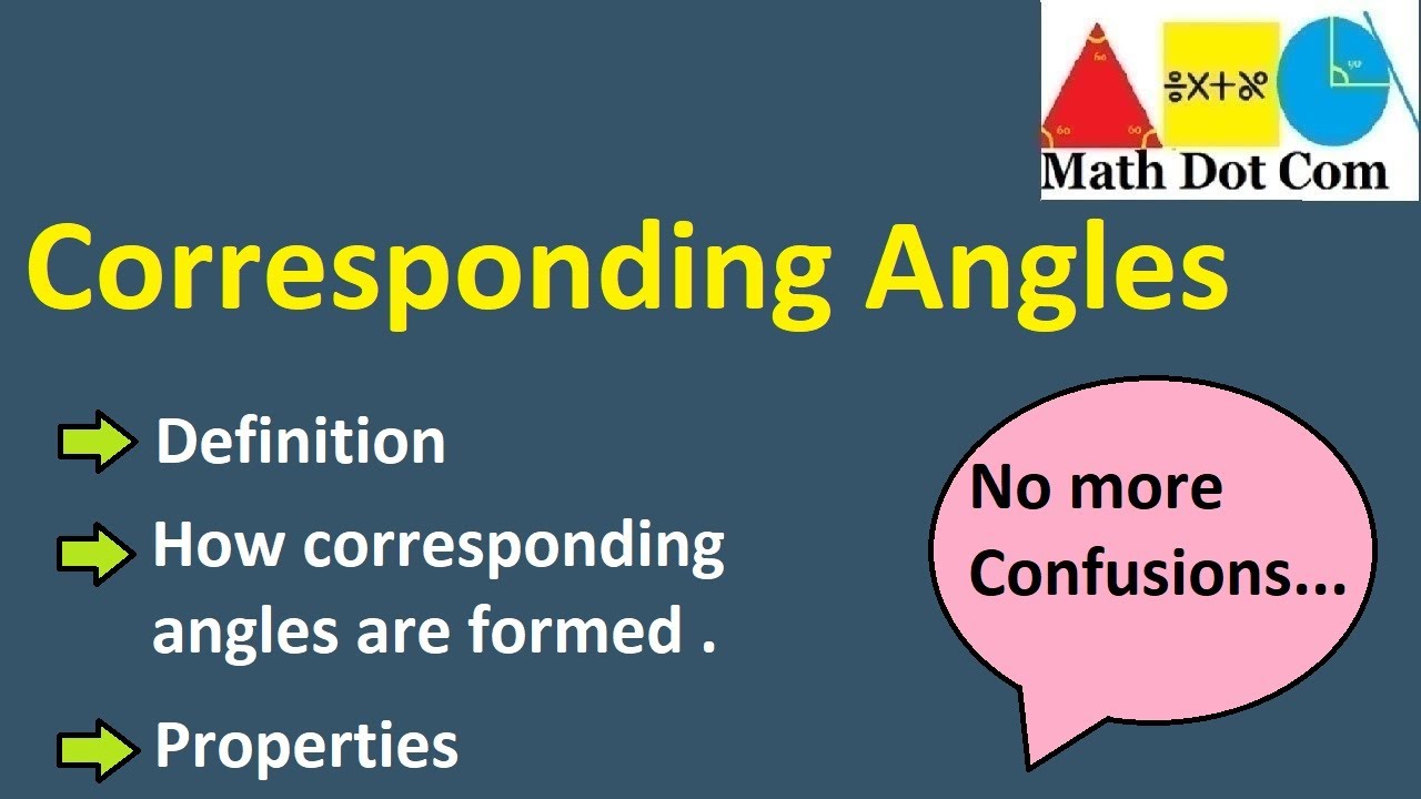 What are Corresponding Angles | How to Identity the Corresponding Angles| Math Dot Com