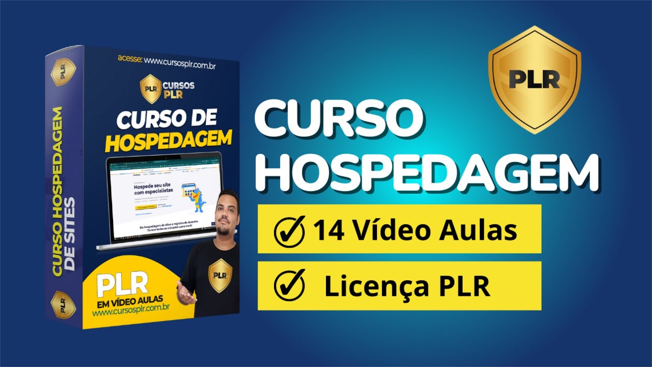 Curso PLR de Hospedagem | Cursos PLR | Curso em V&iacute;deo PLR