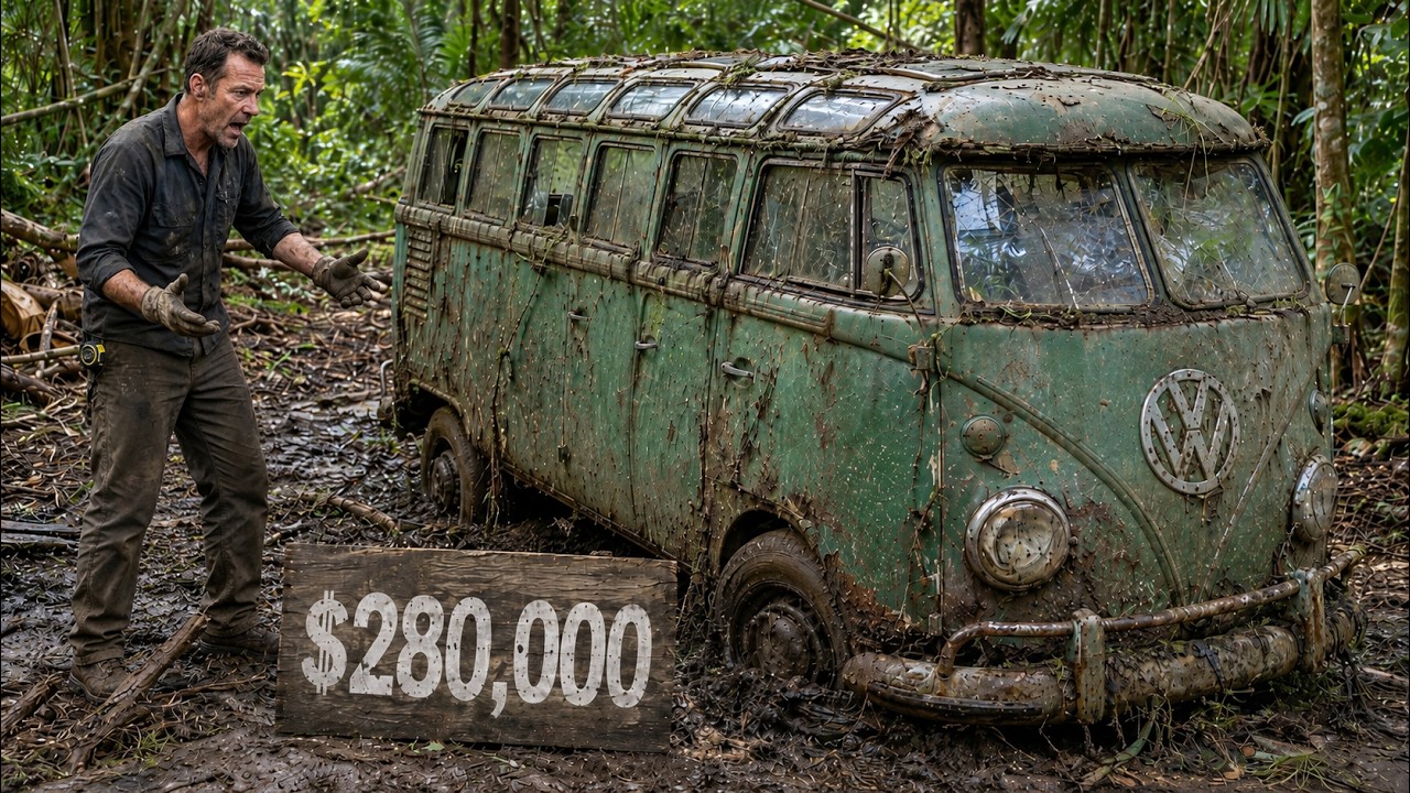 Restoring a $280,000 Abandoned 1963 VW 21-Window Deluxe &mdash;The Skylight Bus Collectors Dream Of | ASMR