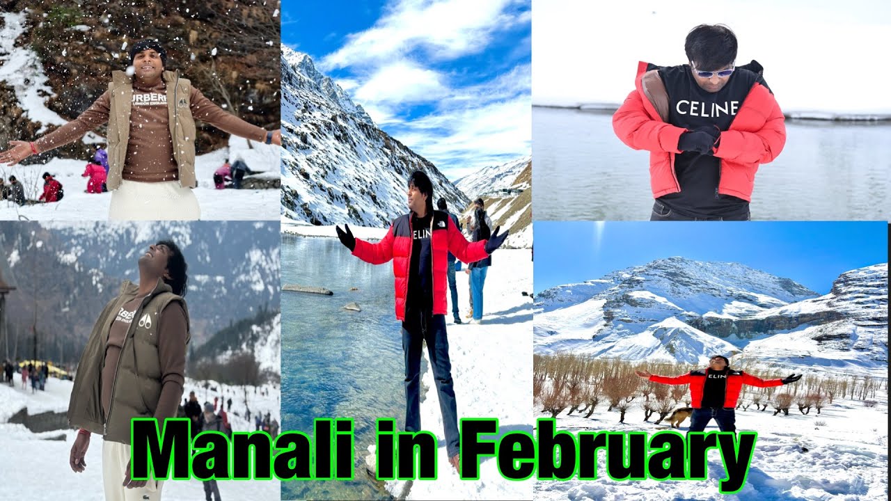￼Manali in February ! Winter day in Manali ￼￼