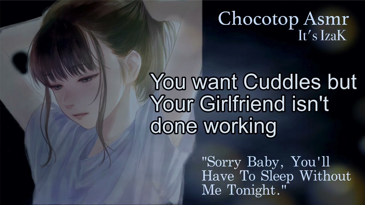 ASMR | You Want Cuddles But Your Girlfriend Isn't Done Working: Girlfriend Roleplay