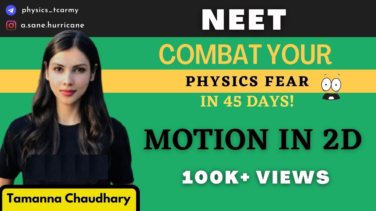 Motion in a 2-D | Combat Physics Fear in 45 Days | 130+ in Physics NEET 2021 | Tamanna Chaudhary