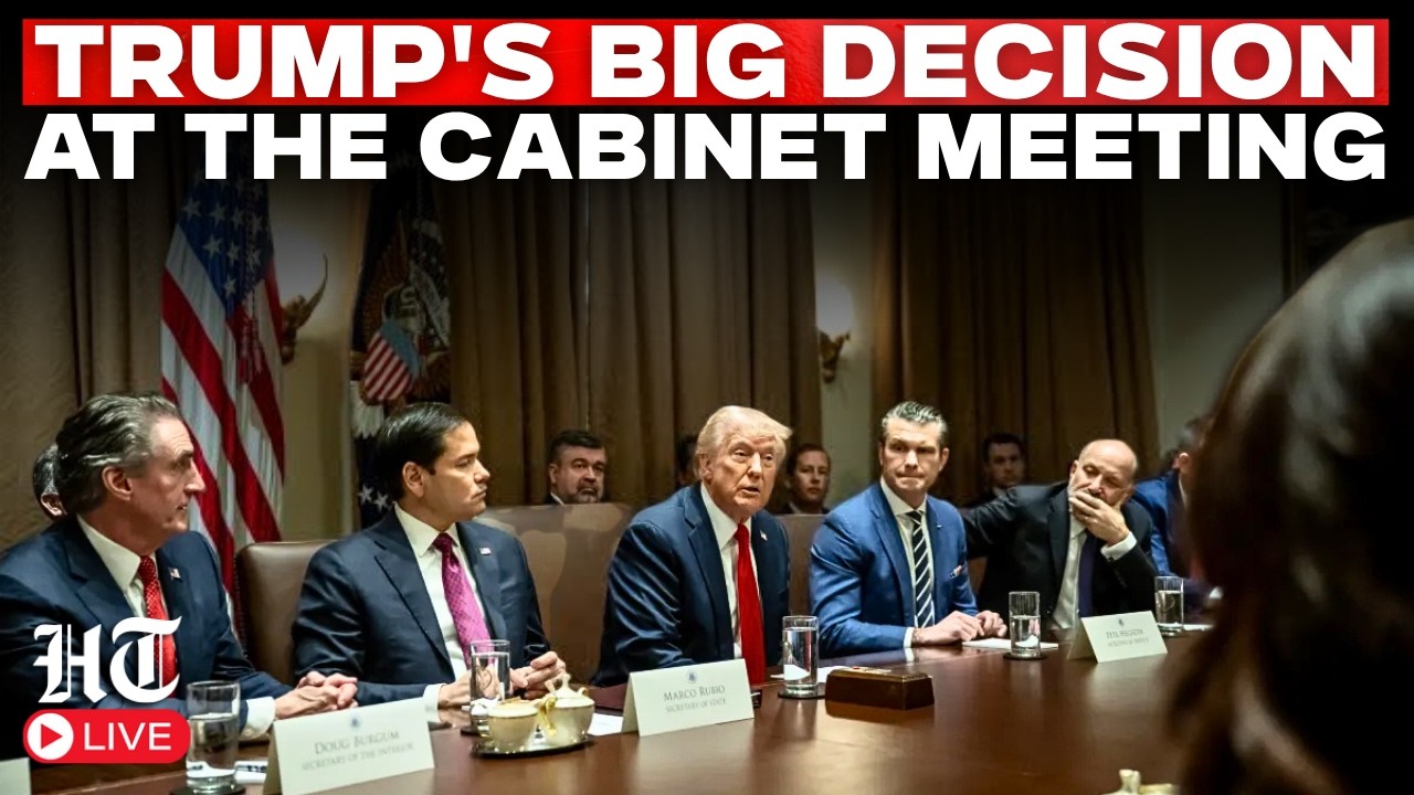 Trump Live | Donald Trump Holds Crucial Cabinet Meeting as Iran War Intensifies | Cabinet Meeting
