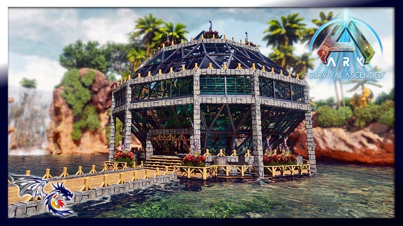 Finishing The Greenhouse Dome Build | ARK: The Island Ascended #37