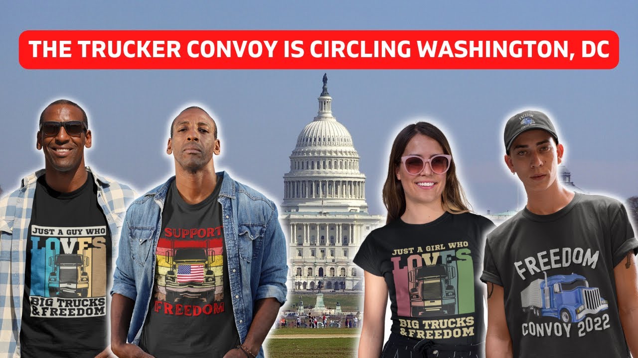The Trucker Convoy Is Circling Washington, DC  #freedom