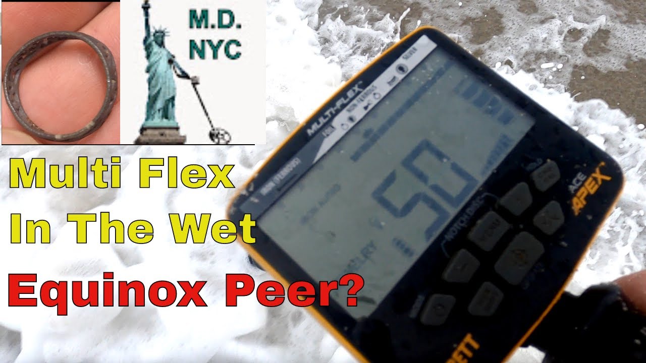Garrett Apex Multi Flex Technology In The Low Wet: Beach Metal Detecting