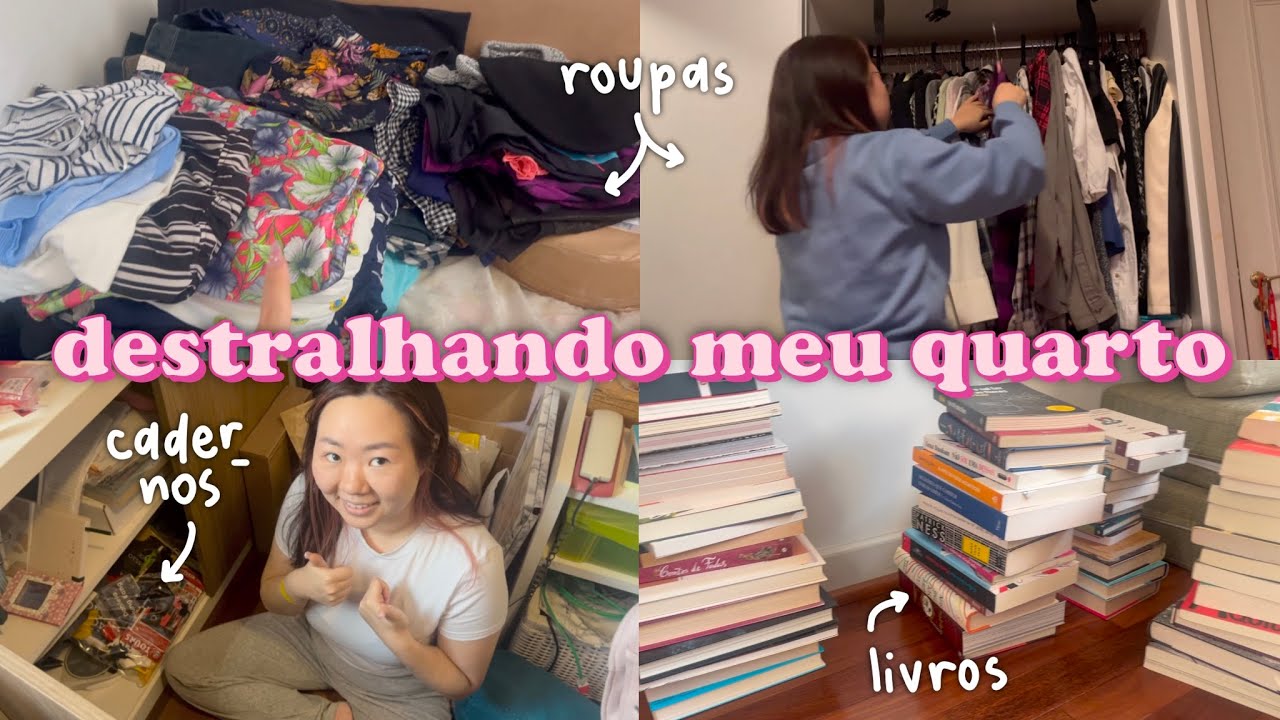 destralhando e organizando todo o meu quarto! guarda-roupa, papelaria, livros... sos | daniela kang