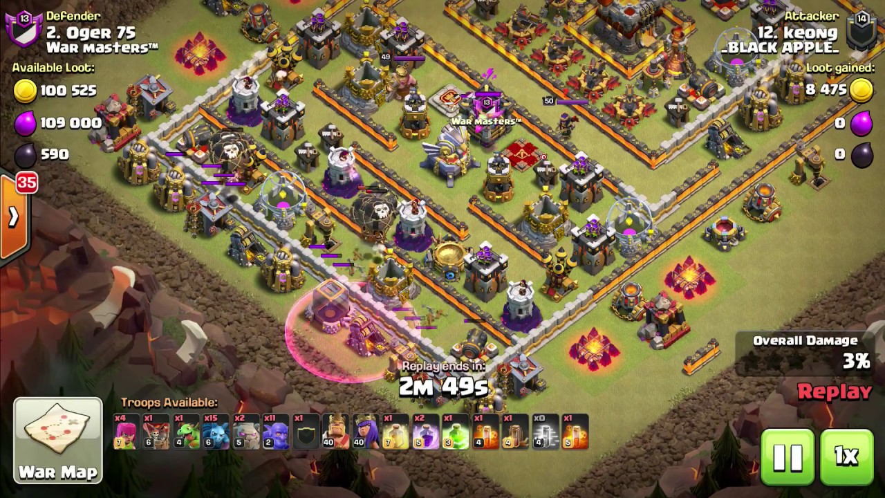 10v11 4 Pack | _Black Apple_ vs War Masters | CWL | Clash of Clans