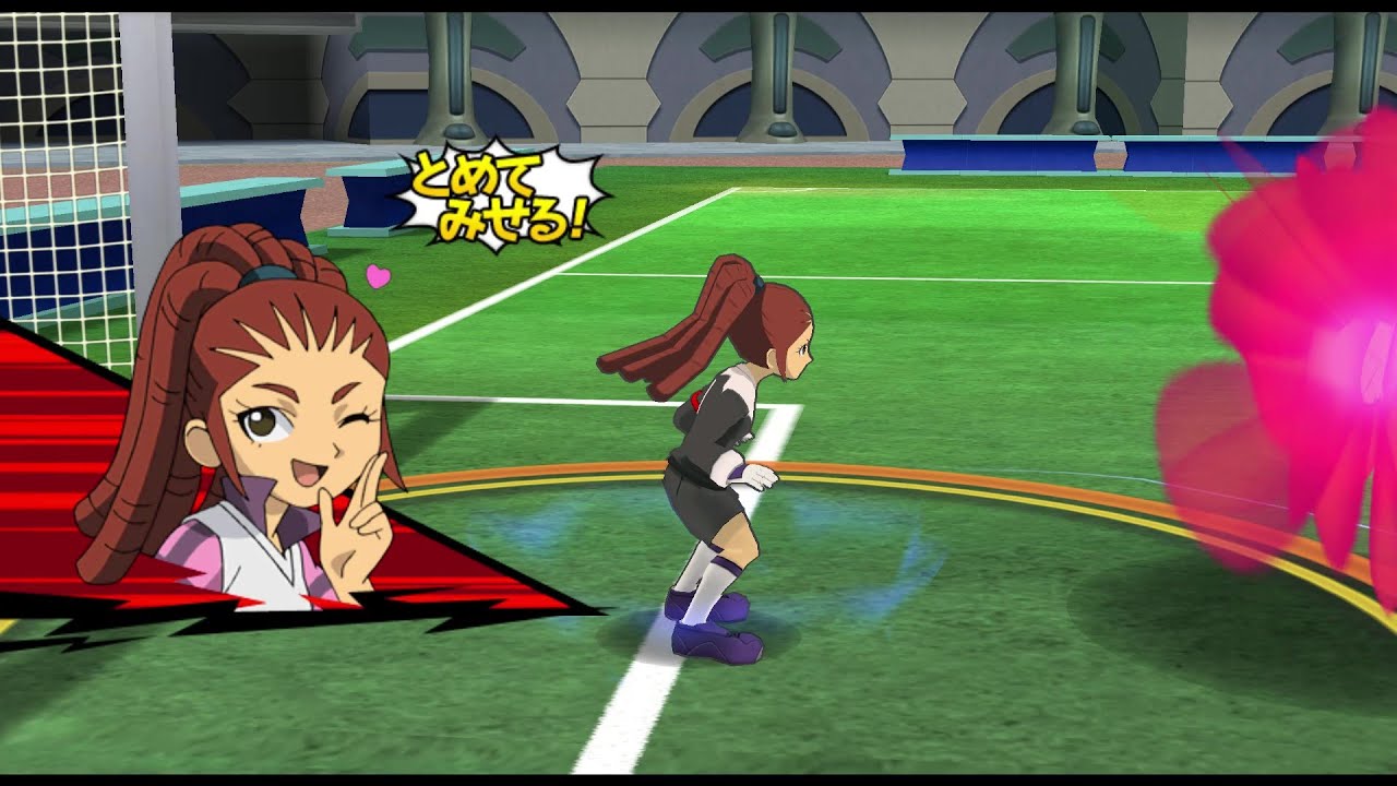 Inazuma Eleven Go Strikers 2013 - Chaos Girls vs Little Giants Girls 2.0 Wii 1080p (Dolphin)