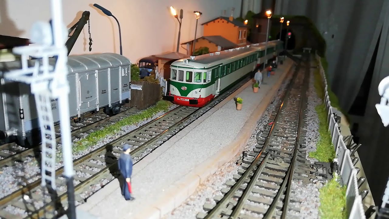 FS - Diorama Stazione di Dubino FS scala H0 con Aln 773 Oskar - ep. III