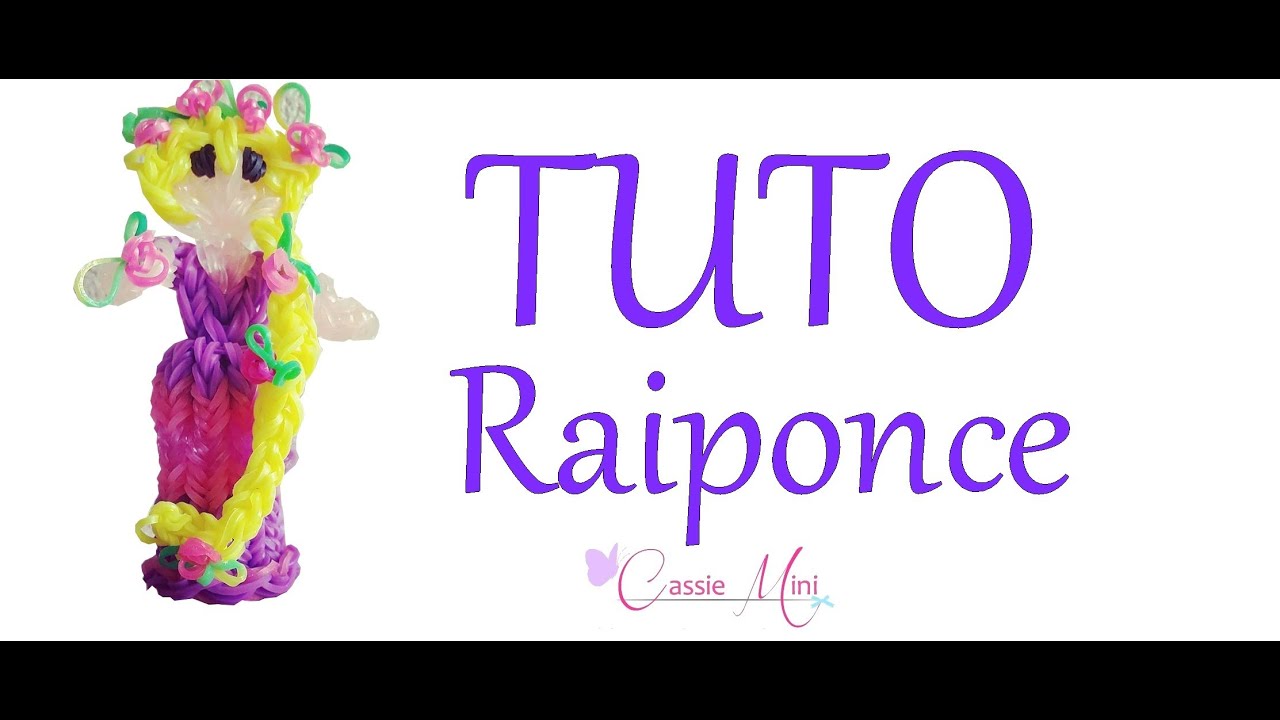 [ tuto ] raiponce en élastique rainbow loom