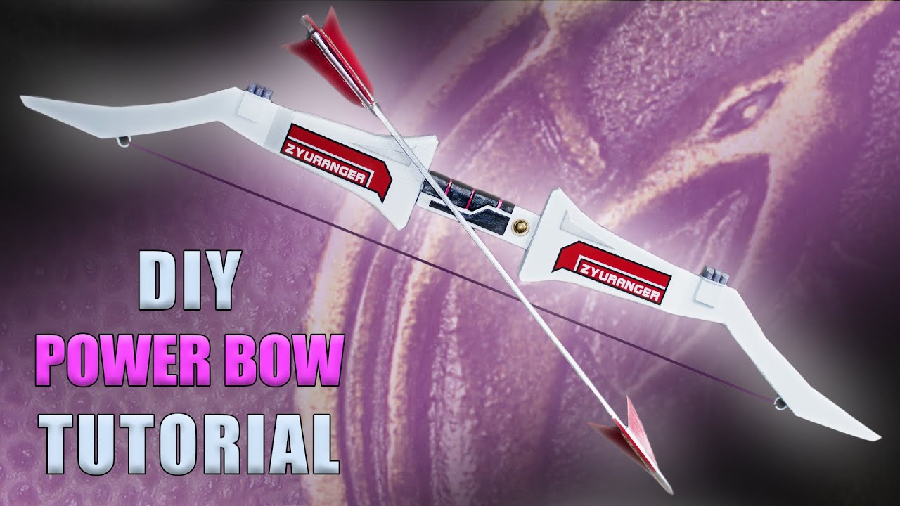 HOW TO MAKE A POWER RANGERS BOW TUTORIAL / PINK RANGER POWER WEAPON