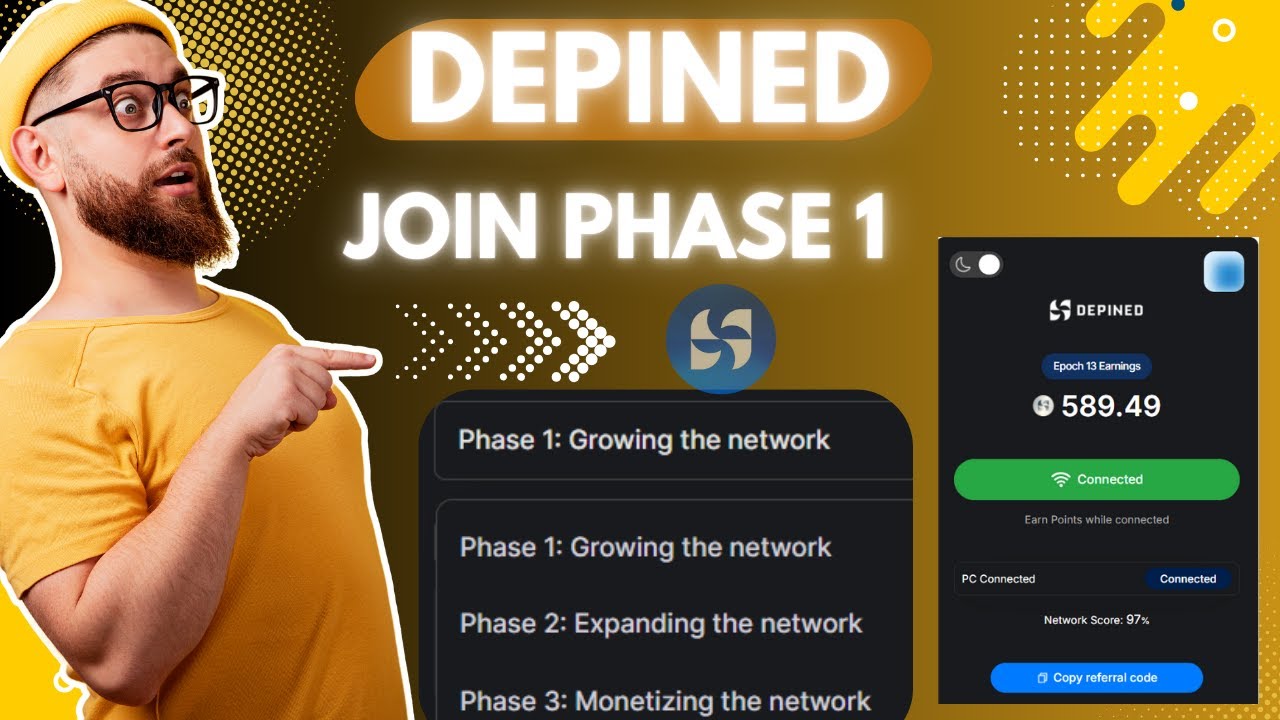 Depined Airdrop full Guide &ndash; Join the Early Phase Run Node | New Best Depin Airdrops 2025