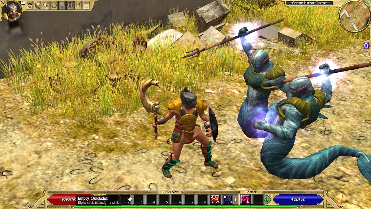 TITAN QUEST find the dockmaster in lechaion harbor