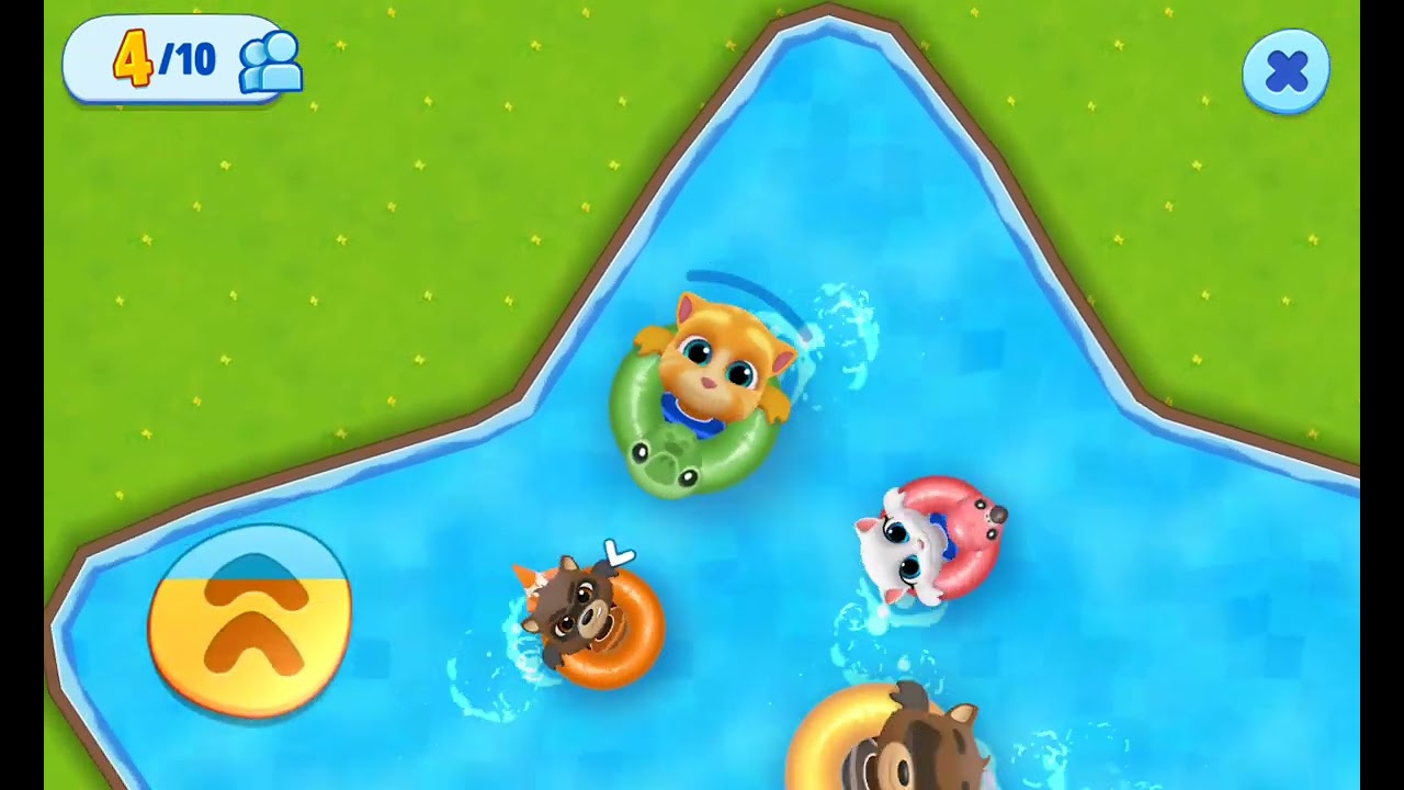 My Talking Tom and Friends Swimming Player Battle! (Played as Ginger) #1