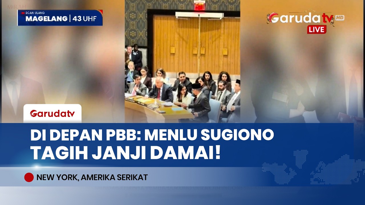 Menlu Sugiono Gebrak Meja PBB! Tegaskan DK PBB Harus Wujudkan Damai Nyata di Palestina