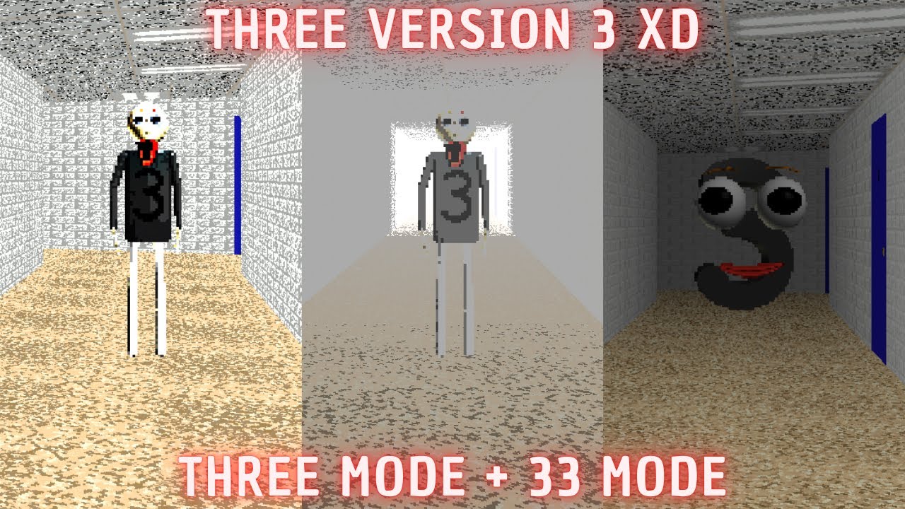 Это лучше, чем я думал!! - Three v3 - Мод Baldi's Basics