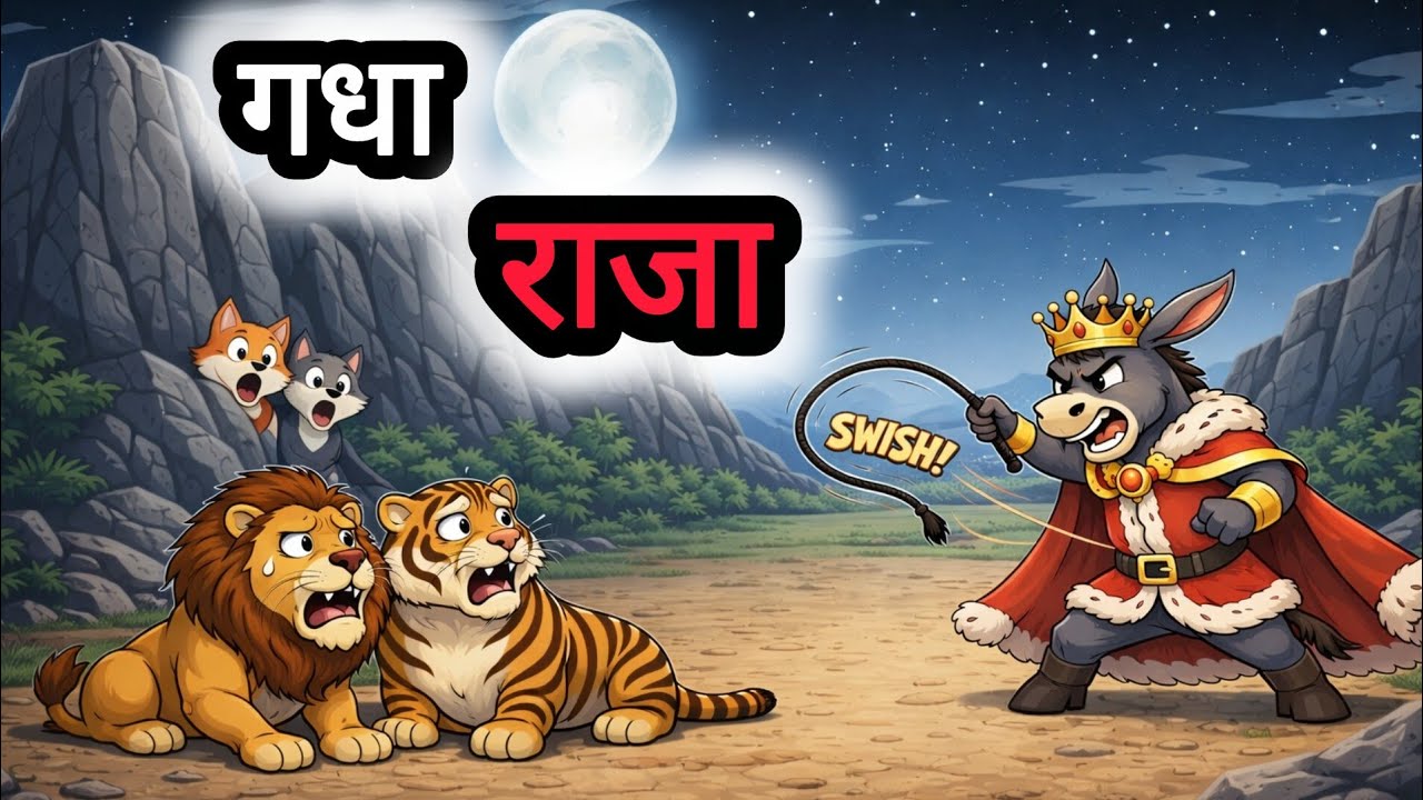 जंगल में चिंटू गधे का आतंक | Panchatantra Story | Moral Story | Hindi kahani | Animal Story